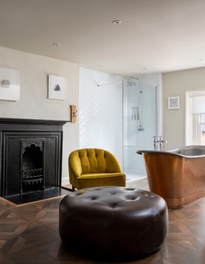 St Johns House St Johns Room Bath and fireplace