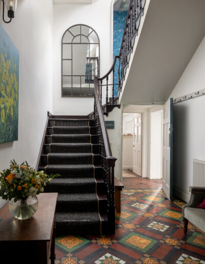 Stairway and hall at St Johns House in Lichfield