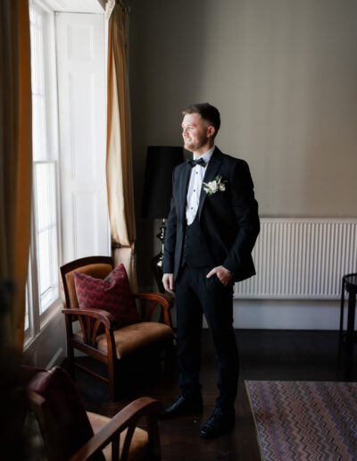 Groom in the window