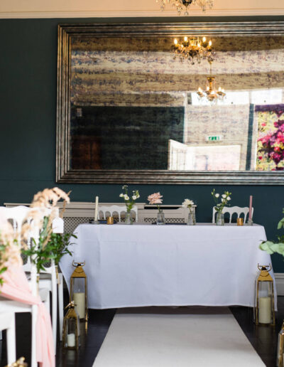 Ceremony room set up at St Johns House in Lichfield