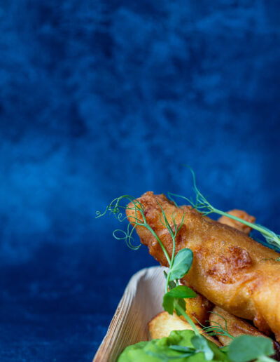 Fish and chips served at St Johns House in Lichfield