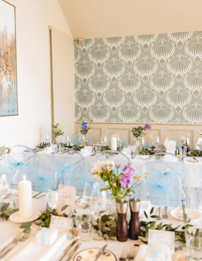 Tables set up at St Johns House in Lichfield