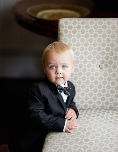 Toddler in a suit